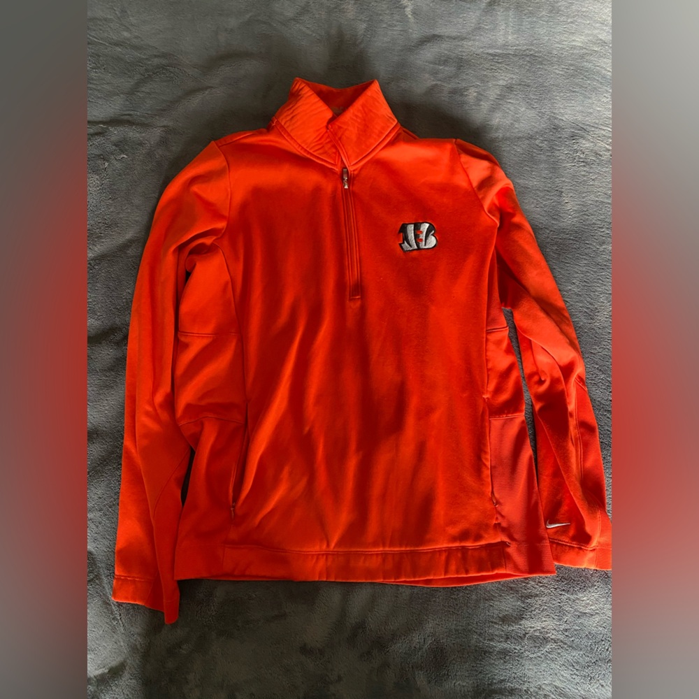Cincinnati Bengals Nike Quarter Zip, Large